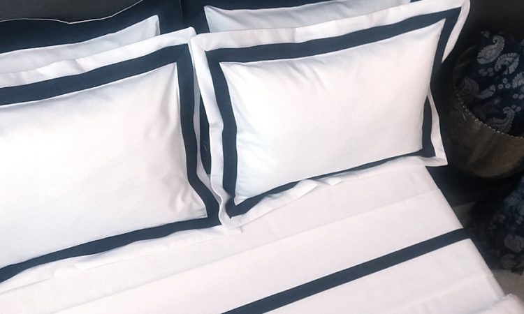 Midnight colour palette Signature Collection Falucca Fine Linen angle